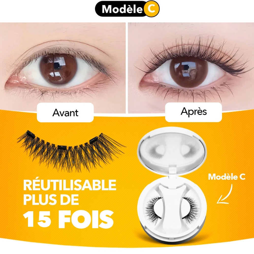 Pack de Cils Magnétiques Réutilisables +15 Fois