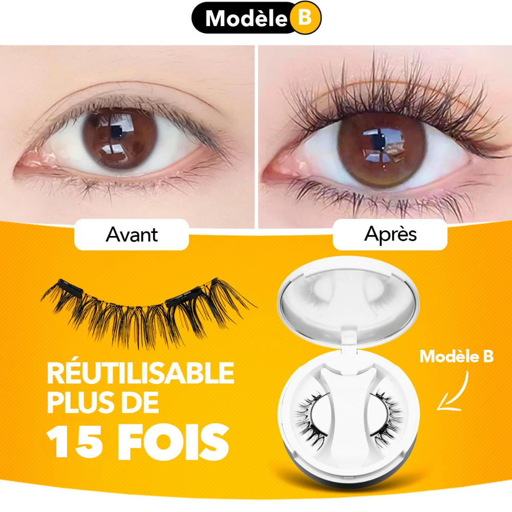 Pack de Cils Magnétiques Réutilisables +15 Fois