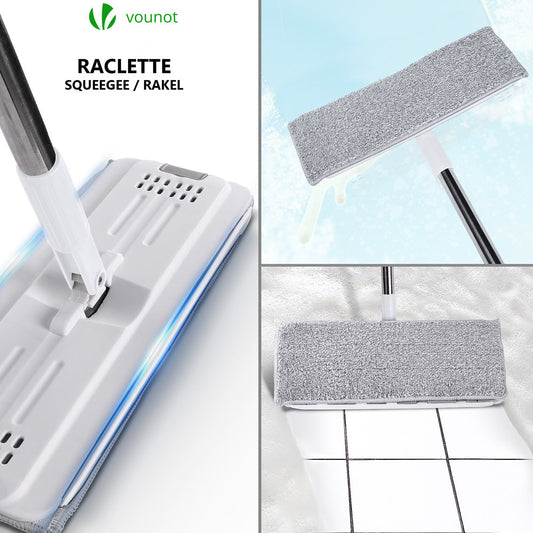 🧼 Balai Plat Microfibre + Seau Essoreur 2 en 1
