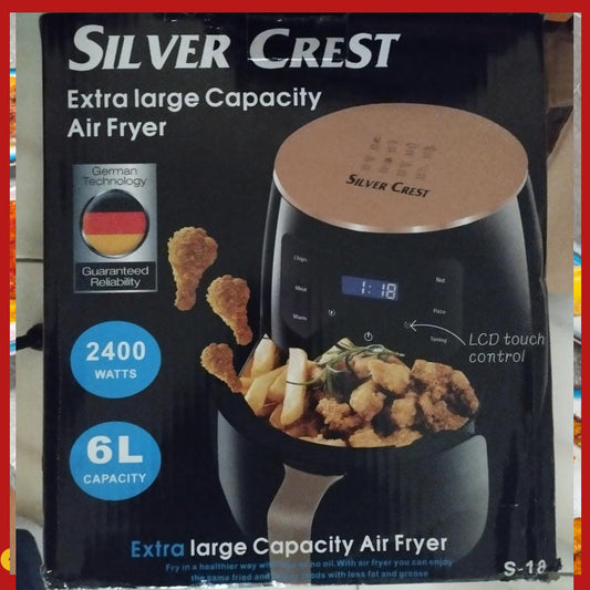 Silver Crest Airfryer 6L + Ebook de 100 recettes à cuisiner au Airfryer!