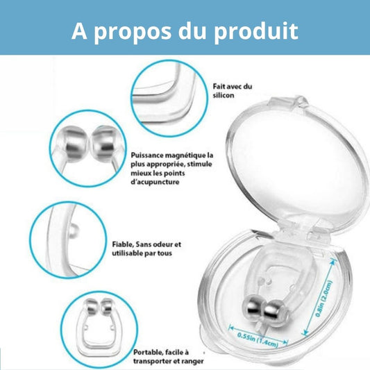 Naafala 2 solution anti-ronflement en silicone - Pack de 4