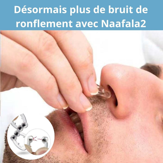 Naafala 2 solution anti-ronflement en silicone - Pack de 4