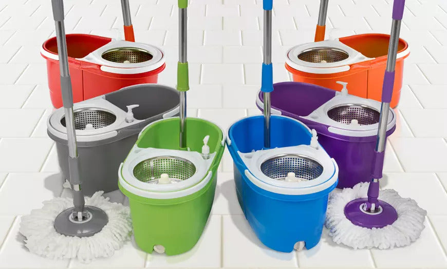 Seau Essoreur PREMIUM DuoClean™ avec Balai Mop Microfibre