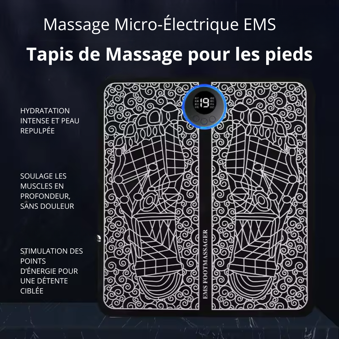 TATA Relax™ – Tapis de Massage Électrique Pliable